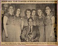 Benson Brothers (Bowling Team 1952-1953)